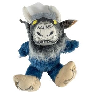 Vtg Where The Wild Things Are 9" Monster Bernard Bull Plush 80s Toy